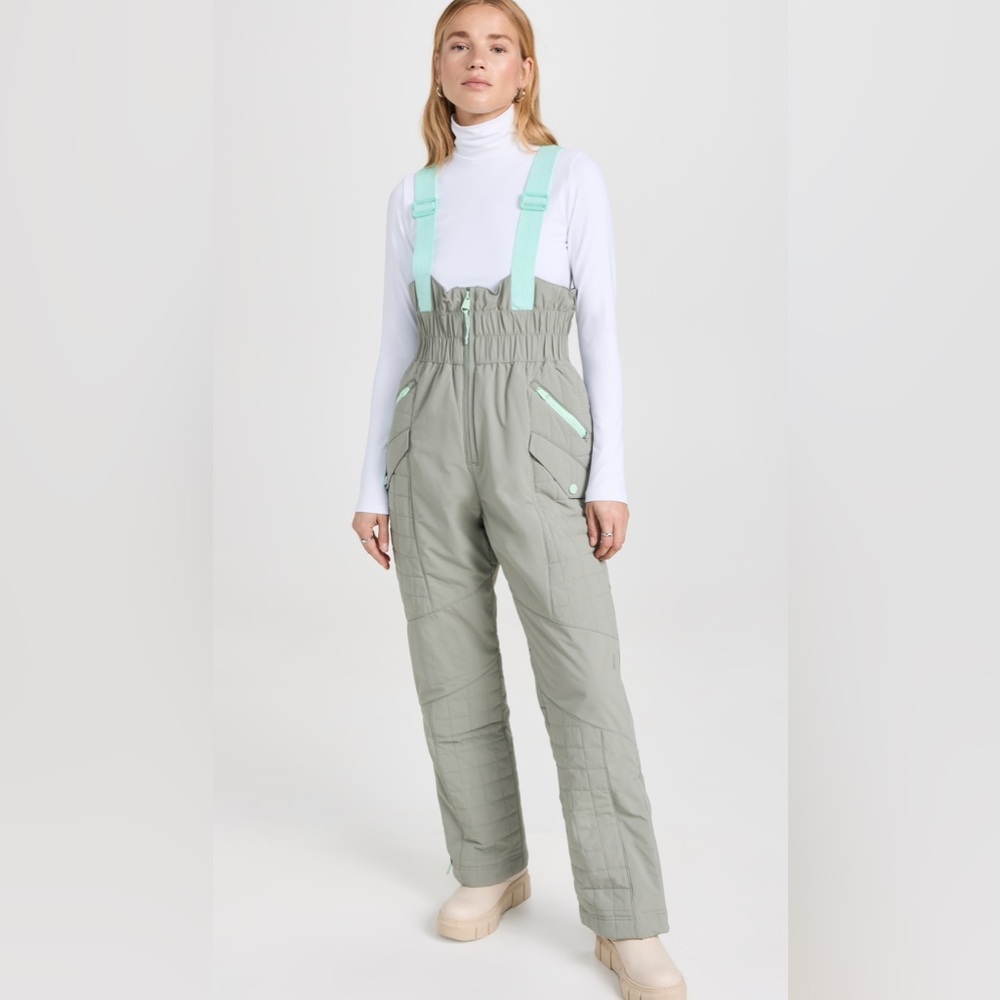 NWT Free People All Prepped Ski Bibs Jumpsuit Size Small